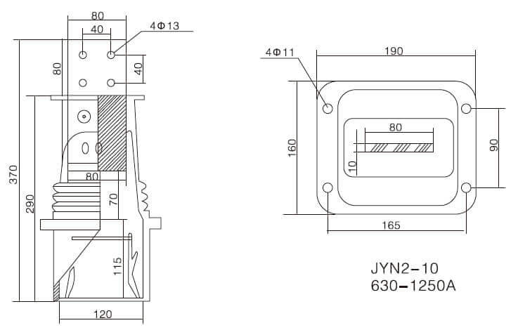 Switchgear Box Insulator HV epoxy resin 12kV